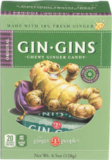 The Ginger People Original Gin Gins Chewy Ginger Candy - 4.5 oz