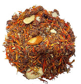 Nelson's Tea Cherry Almond Rooibos Loose Leaf Tea: Blend of Green and Red Rooibos, Chopped Almonds, and Safflower - Almond Tea Experience with Sweet