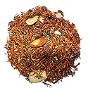 Nelson's Tea Cherry Almond Rooibos Loose Leaf Tea: Blend of Green and Red Rooibos, Chopped Almonds, and Safflower - Almond Tea Experience with Sweet