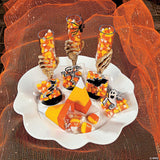 Fun Express Halloween Candy Corn Bulk 32 Individual Packets - Classic Fall Candy Mix Assorted Flavors | 2 Pounds Halloween Treats