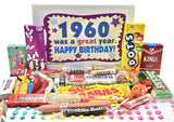 1960 Retro Candy Gift Box, 66th Birthday Gift for Men & Women