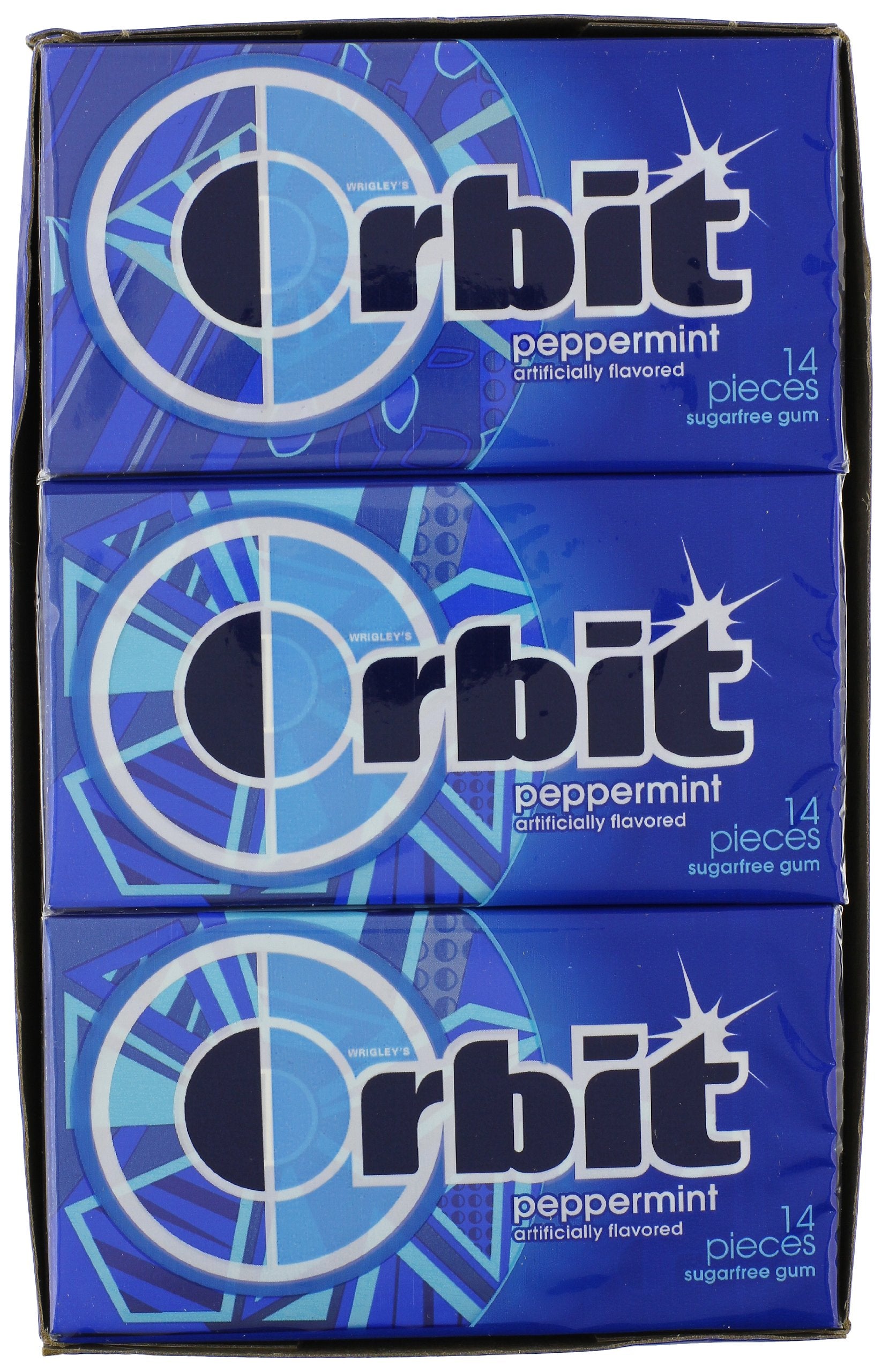 Wrigleys Orbit Peppermint, 14-Count (Pack of 12)