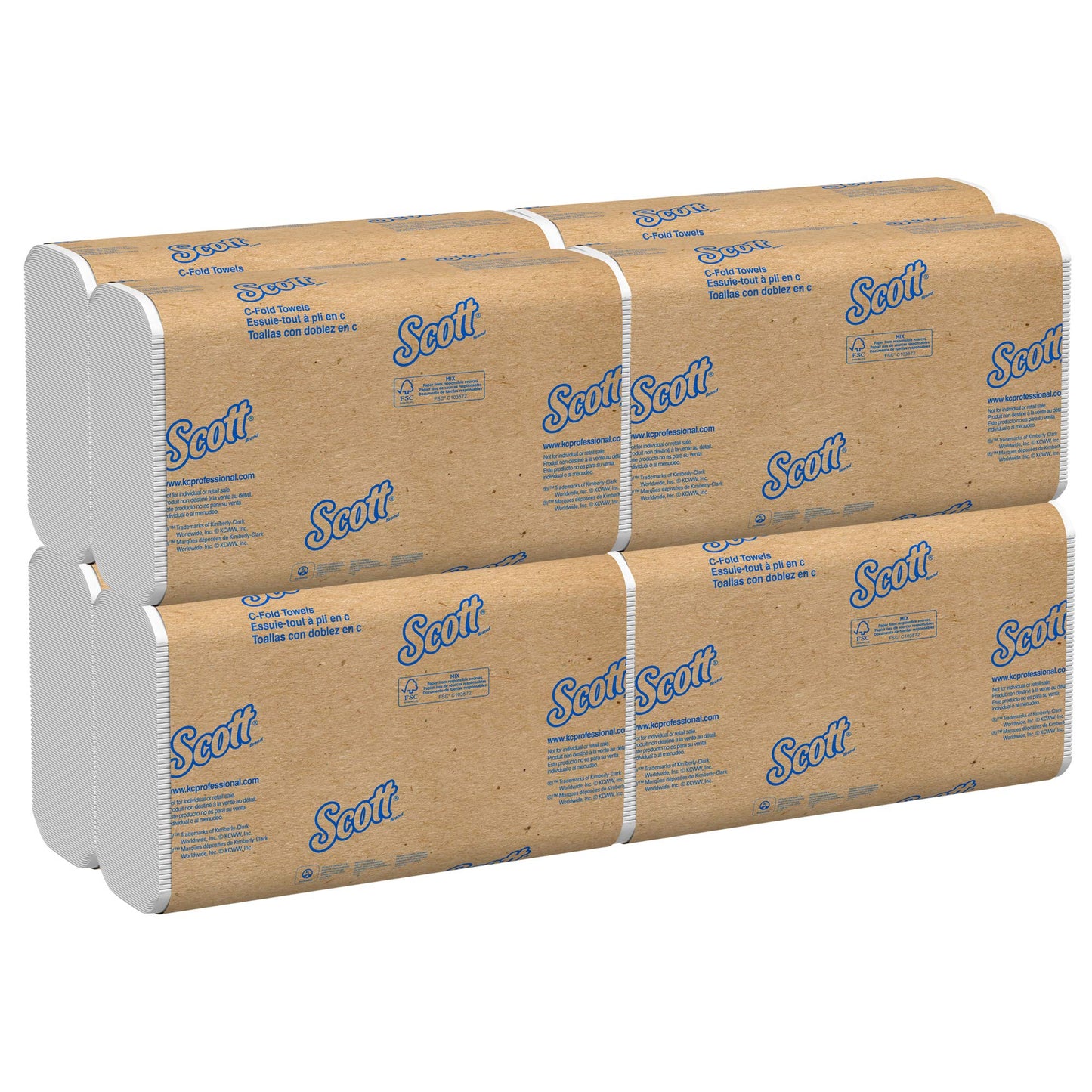 Scott C-Fold Hand Paper Towels - 150 Towels per Pack [Set of 9]