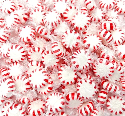 Starlight Peppermint Mints | 2 Pound Bag - Approx. 150 Count | Old Fashioned Hard Candy | Hard Candy Individually Wrapped for Office Bowls & Holiday