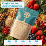 LyfeFuel Vegan Protein Powder Meal Replacement Shake - 18g Organic Plant Based Protein, 50+ Superfoods, 27 Vitamins & Minerals, Low Carb, Dairy