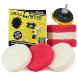 Bathroom - Cleaning Supplies - Drill Brush Power Scrubber Pads - Shower Cleaner - Bathtub - Bath Mat - Bathroom Sink - Tile Cleaner - Baseboard