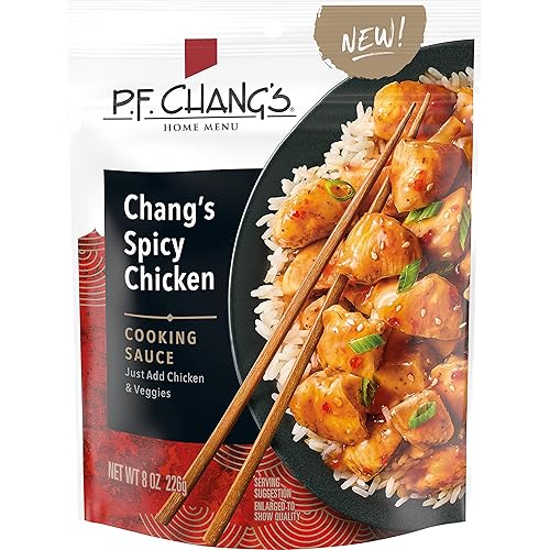 P.F. Chang's Home Menu Spicy Chicken Cooking Sauce and Marinade, 8 fl oz.