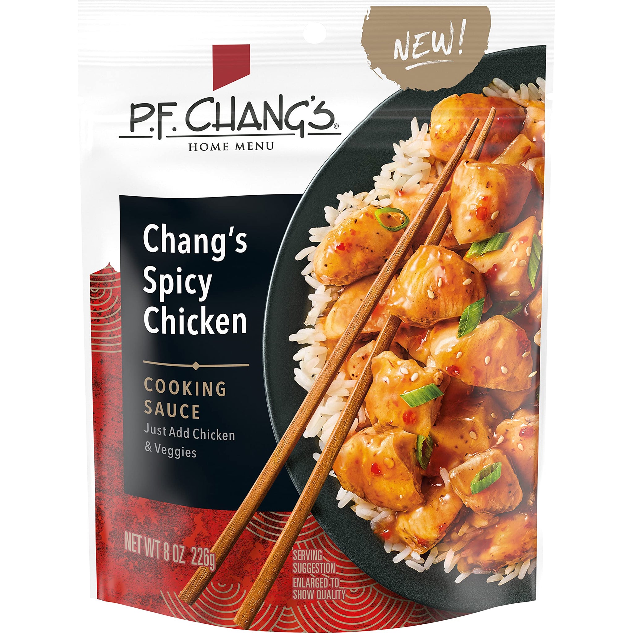 P.F. Chang's Home Menu Spicy Chicken Cooking Sauce and Marinade, 8 fl oz.