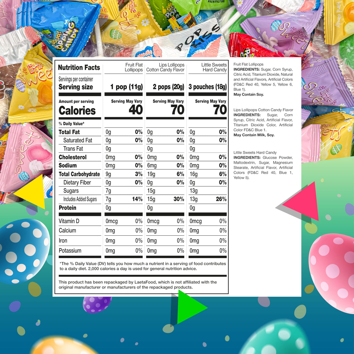 Easter Candy Individually Wrapped, Candy for Easter Eggs, 2 Lb Bag
