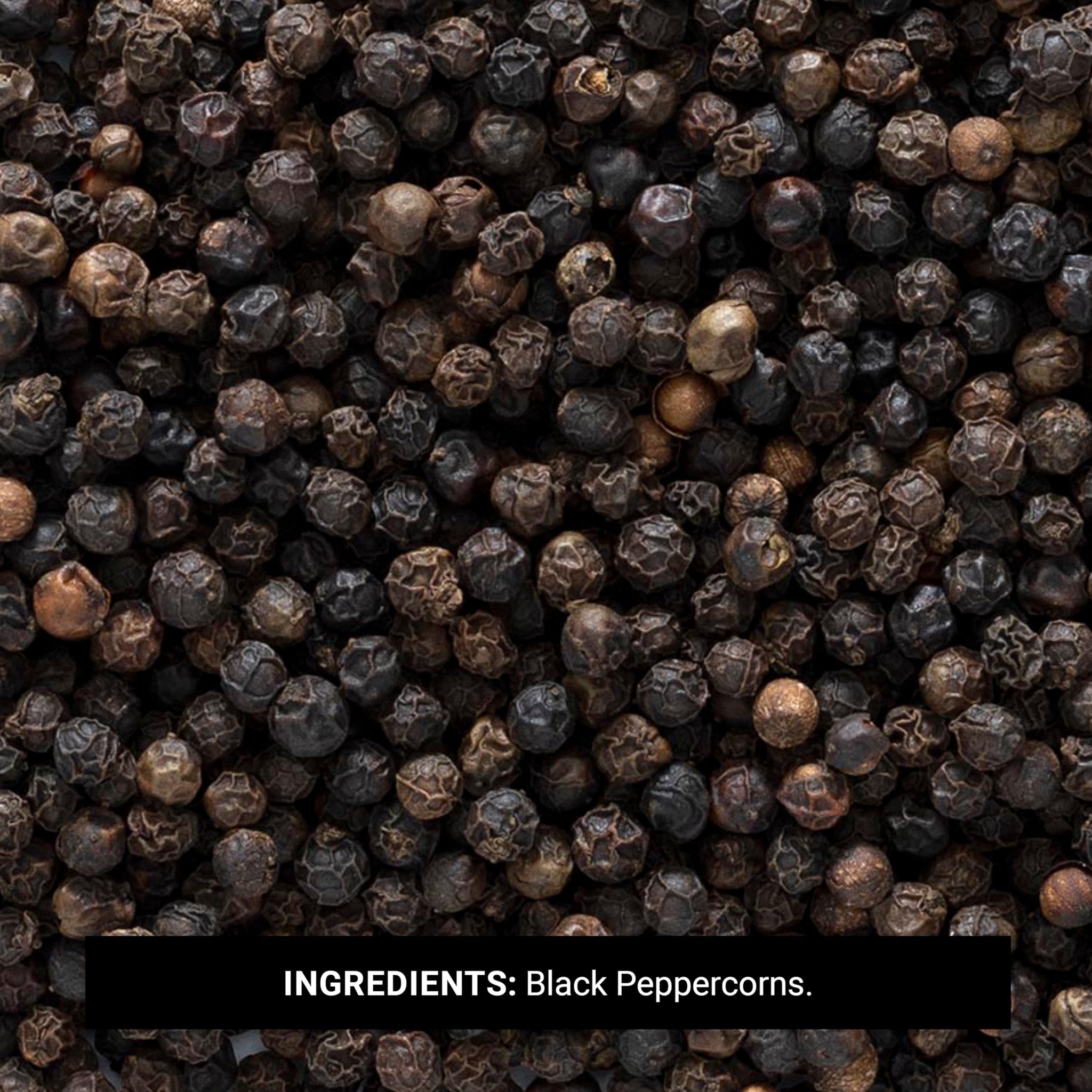 Frontier Co-op Black Peppercorns, 1-Pound Bulk, Great In Peppermills, Add Satisfying Heat & Bite, Kosher, Non-Irradiated
