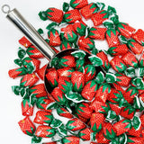 Strawberry Filled Hard Candy - Individually Wrapped Strawberry Bon Bons Candy 2 Pound Bulk Bag, Red