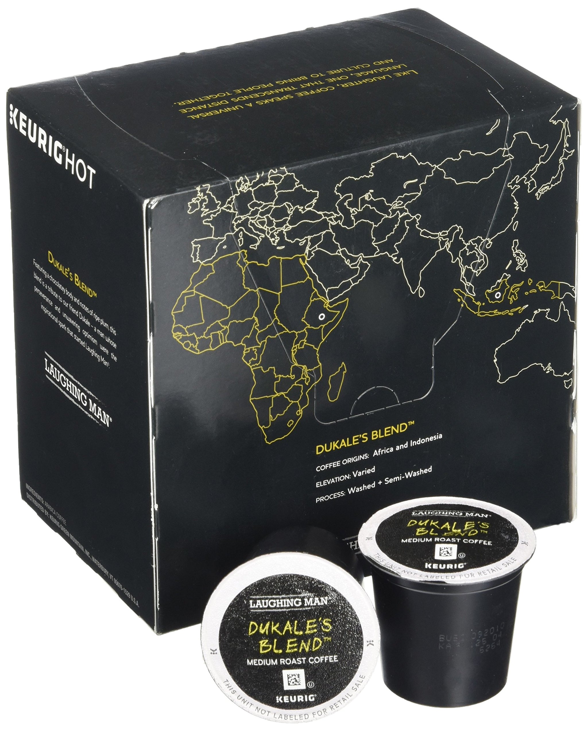 Laughing Man Dukale's Blend Coffee K-Cups (16 K-Cup Pods)