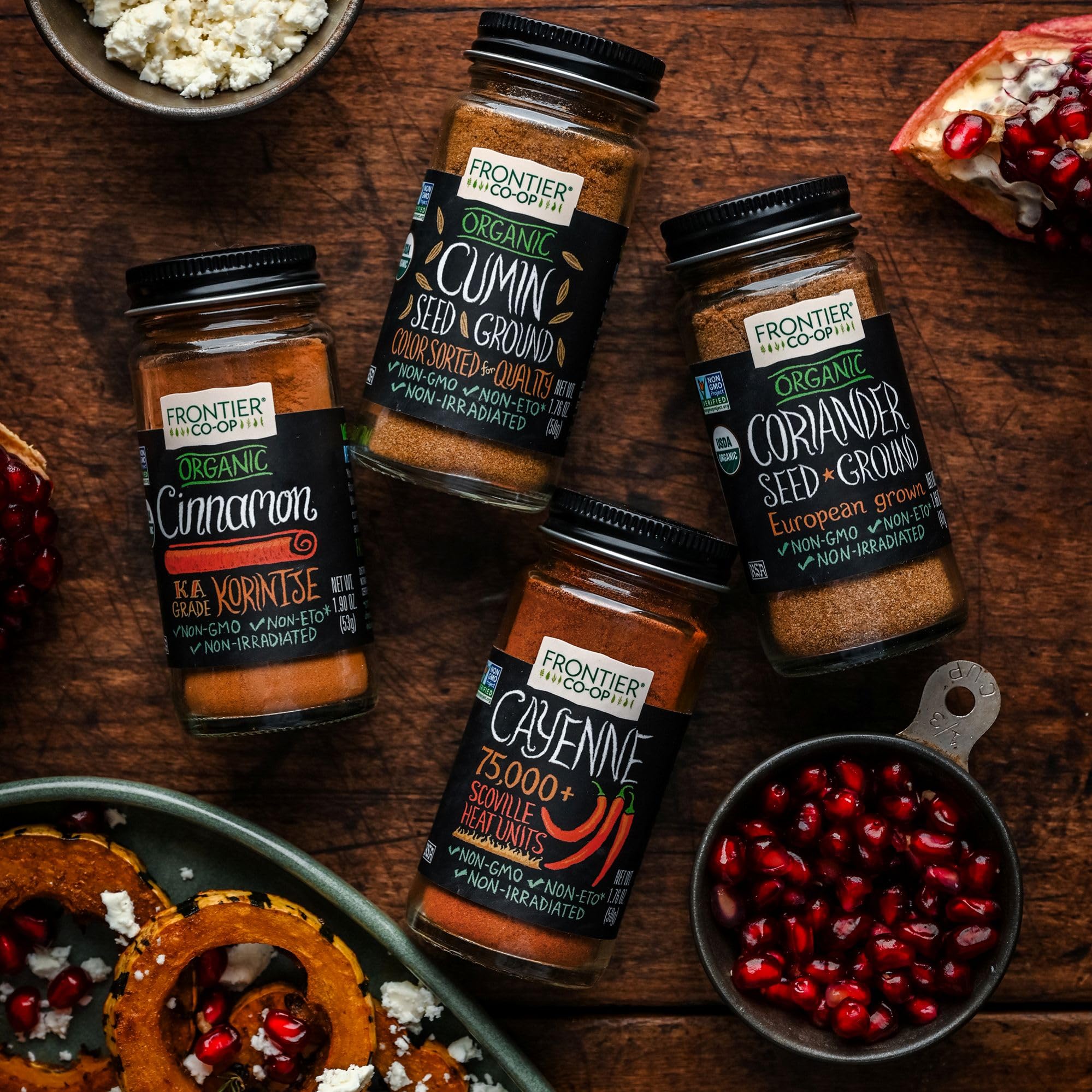 Frontier Co-op Ground Cayenne, Extra Spicy 75,000+ HU Cayenne Powder - All Natural, Kosher | 1.76 Ounce (Pack of 1)