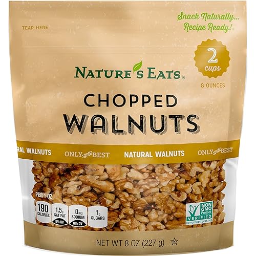 Nature's Eats Chopped Walnuts, 8 Oz