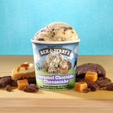 Ben & Jerry's Caramel Chocolate Cheesecake Ice Cream Pint Non-GMO 16oz