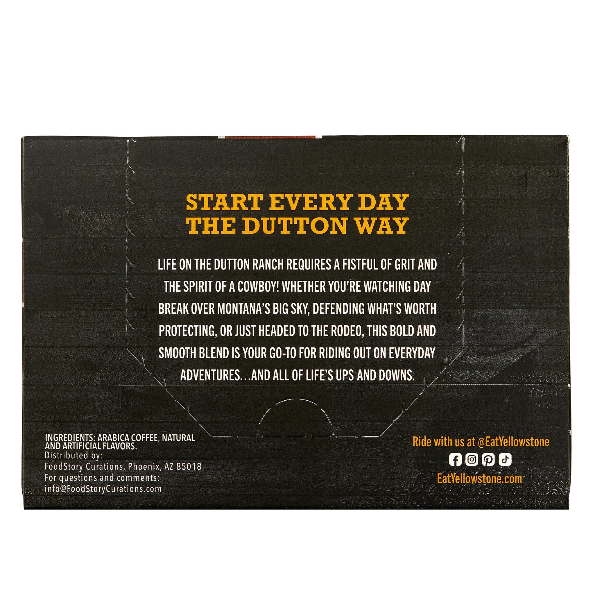 Yellowstone Maple Bourbon Medium Roast Coffee, Single Serve Recyclable Pods/Cups, 100% Arabica Beans, 12 Count