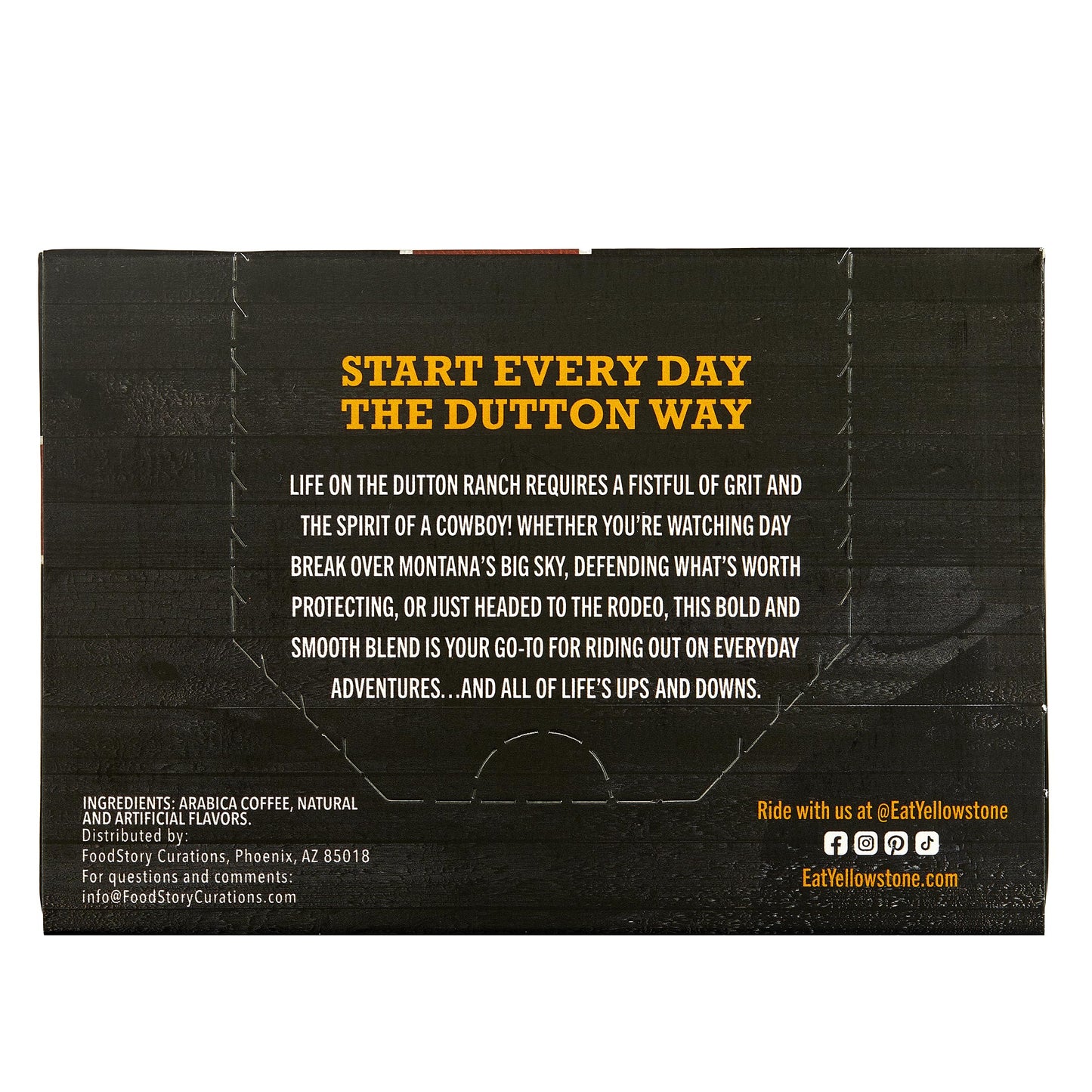 Yellowstone Maple Bourbon Medium Roast Coffee, Single Serve Recyclable Pods/Cups, 100% Arabica Beans, 36 Count