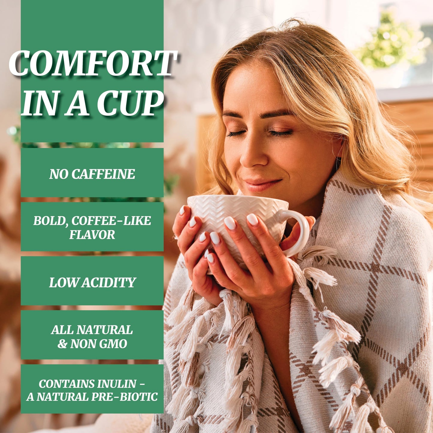 Cafix All Natural Instant Chicory Coffee Alternative, Great-Tasting, Rich and Bold, Zero Caffeine - 7.05oz Jar (Pack of 4)