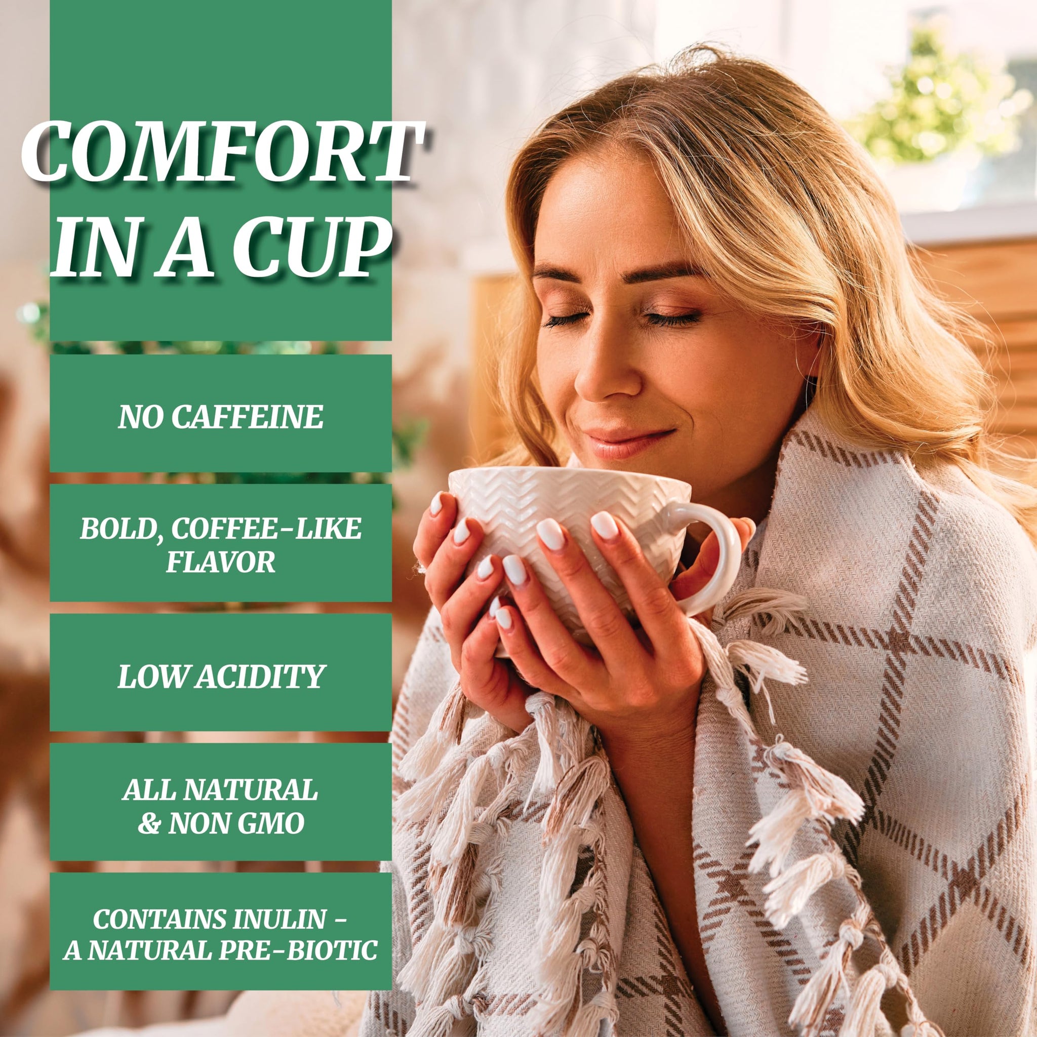 Cafix All Natural Instant Chicory Coffee Alternative, Great-Tasting, Rich and Bold, Zero Caffeine - 7.05oz Jar (Pack of 4)
