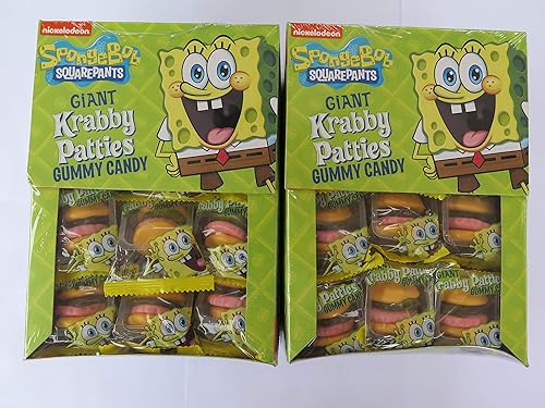 Giant Gummy Krabby Patties 0.63 OZ (72 Count) From Candy World.