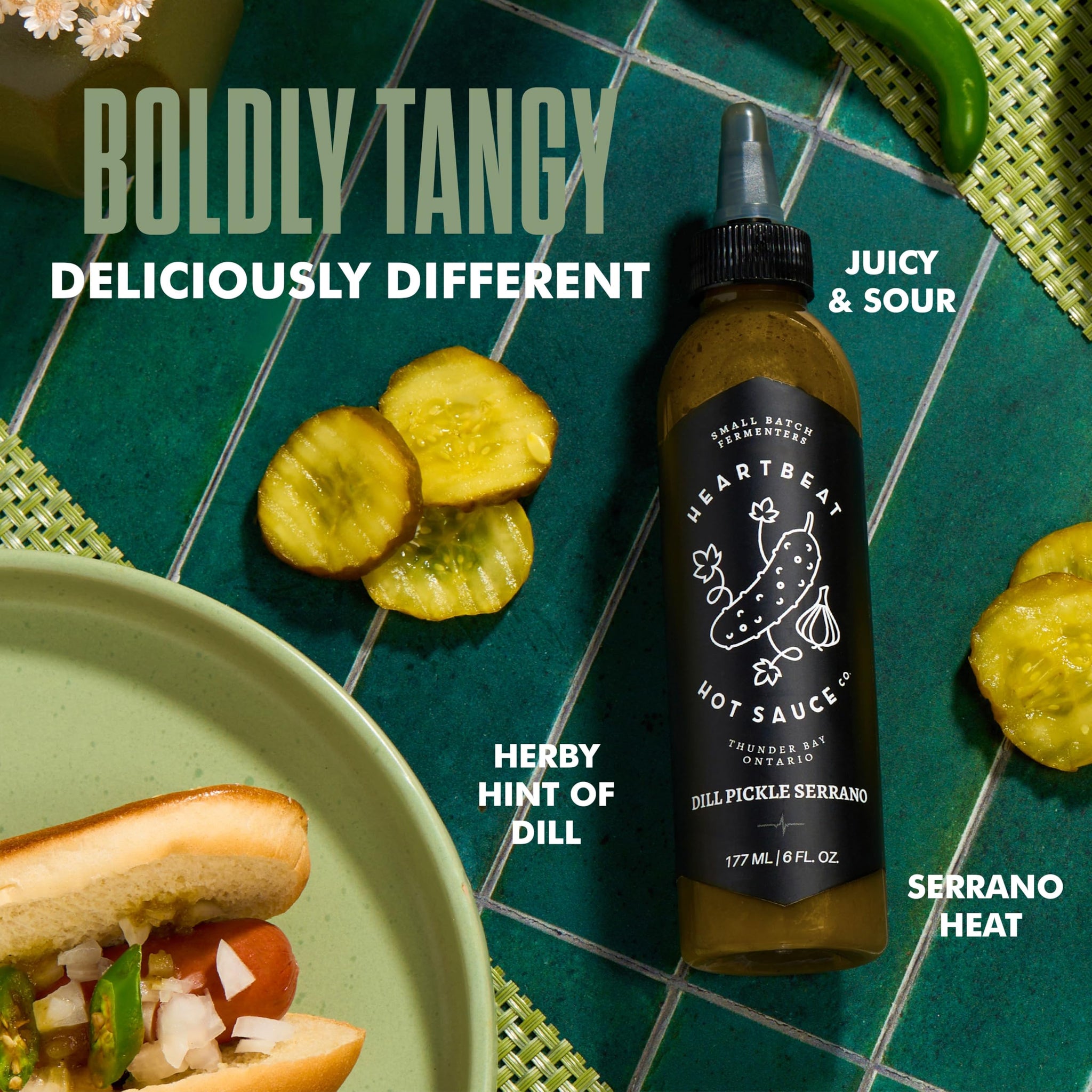 Heartbeat Hot Sauce Co. | Dill Pickle, 6 oz. 6 pack