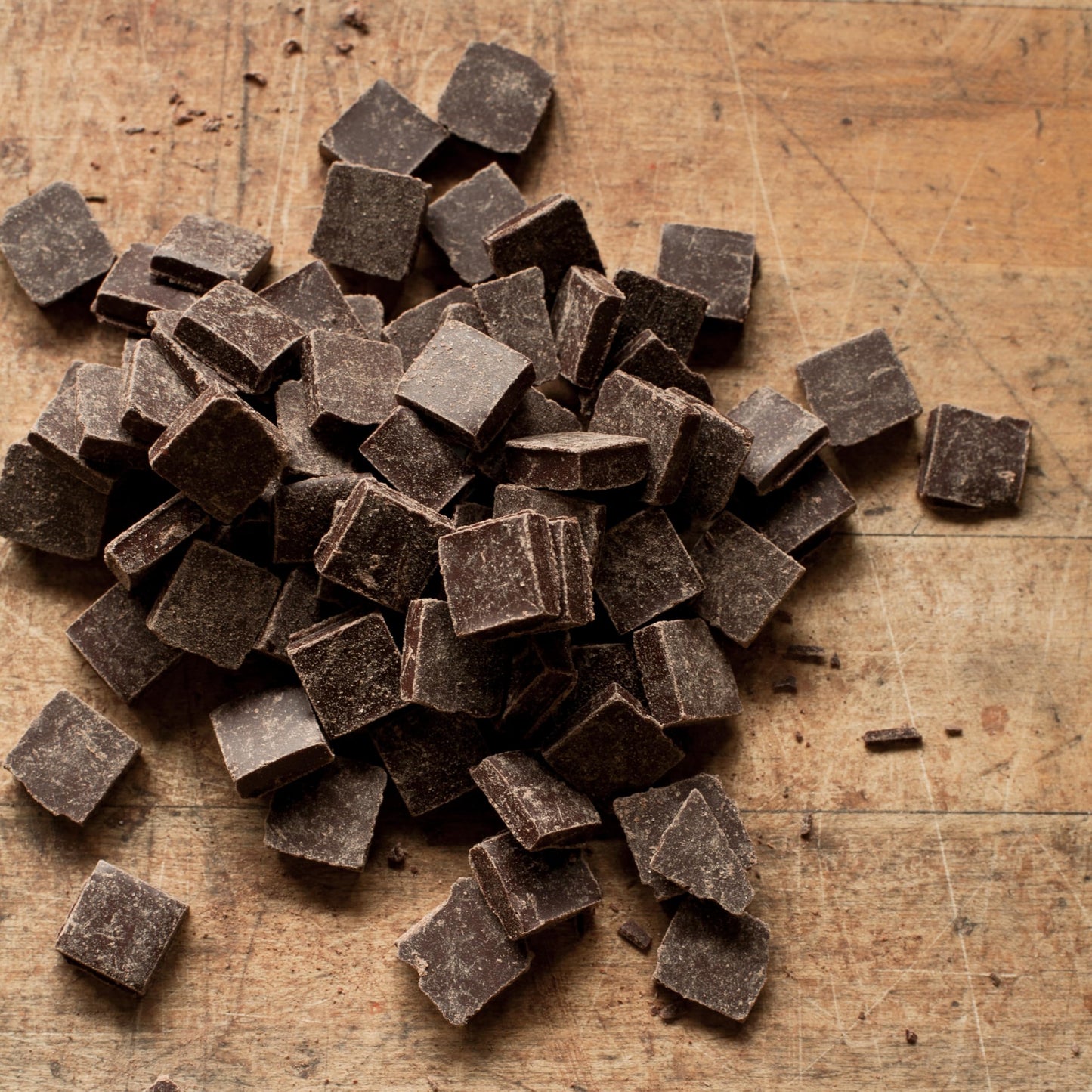 Taza Chocolate 100% Totally Dark Organic Chocolate Chunks (8 oz) - Unsweetened, No Sugar Added for Baking, Snacking, & Keto - Made from Ethically