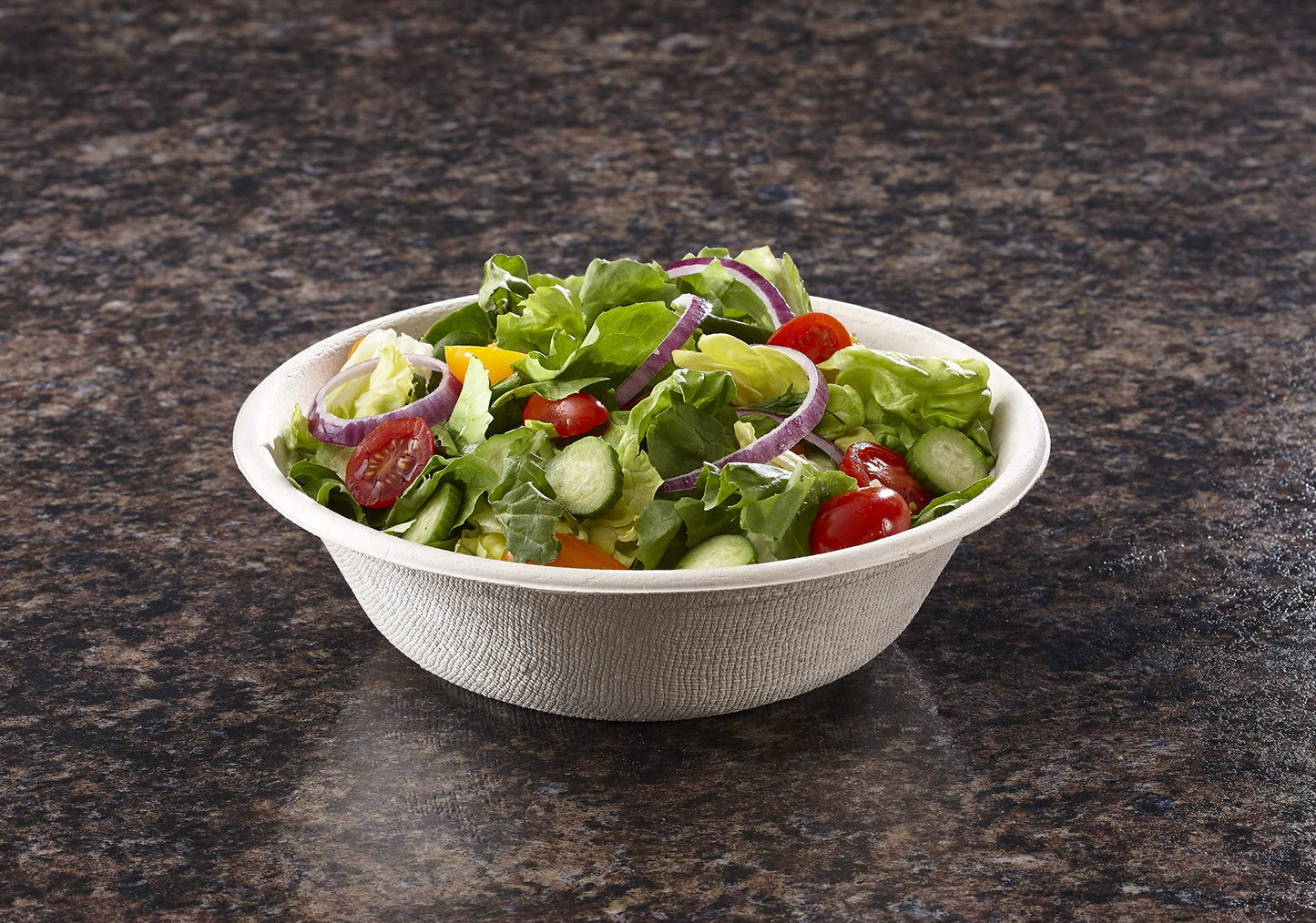 Sabert Pulp 32 oz Round Bowl, Certified Compostable, Recyclable, Disposable, Microwaveable, Reheatable, Durable, 300 Count