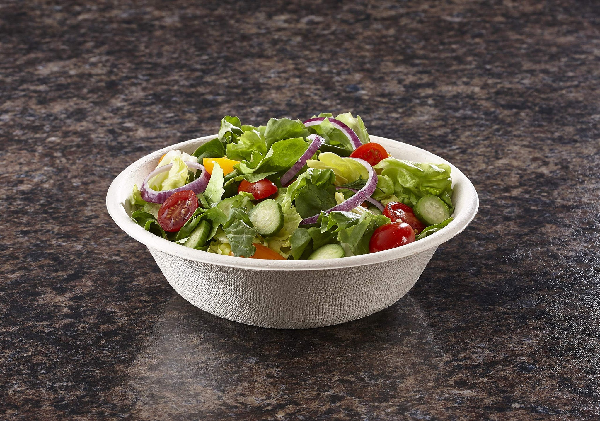 Sabert Pulp 32 oz Round Bowl, Certified Compostable, Recyclable, Disposable, Microwaveable, Reheatable, Durable, 300 Count