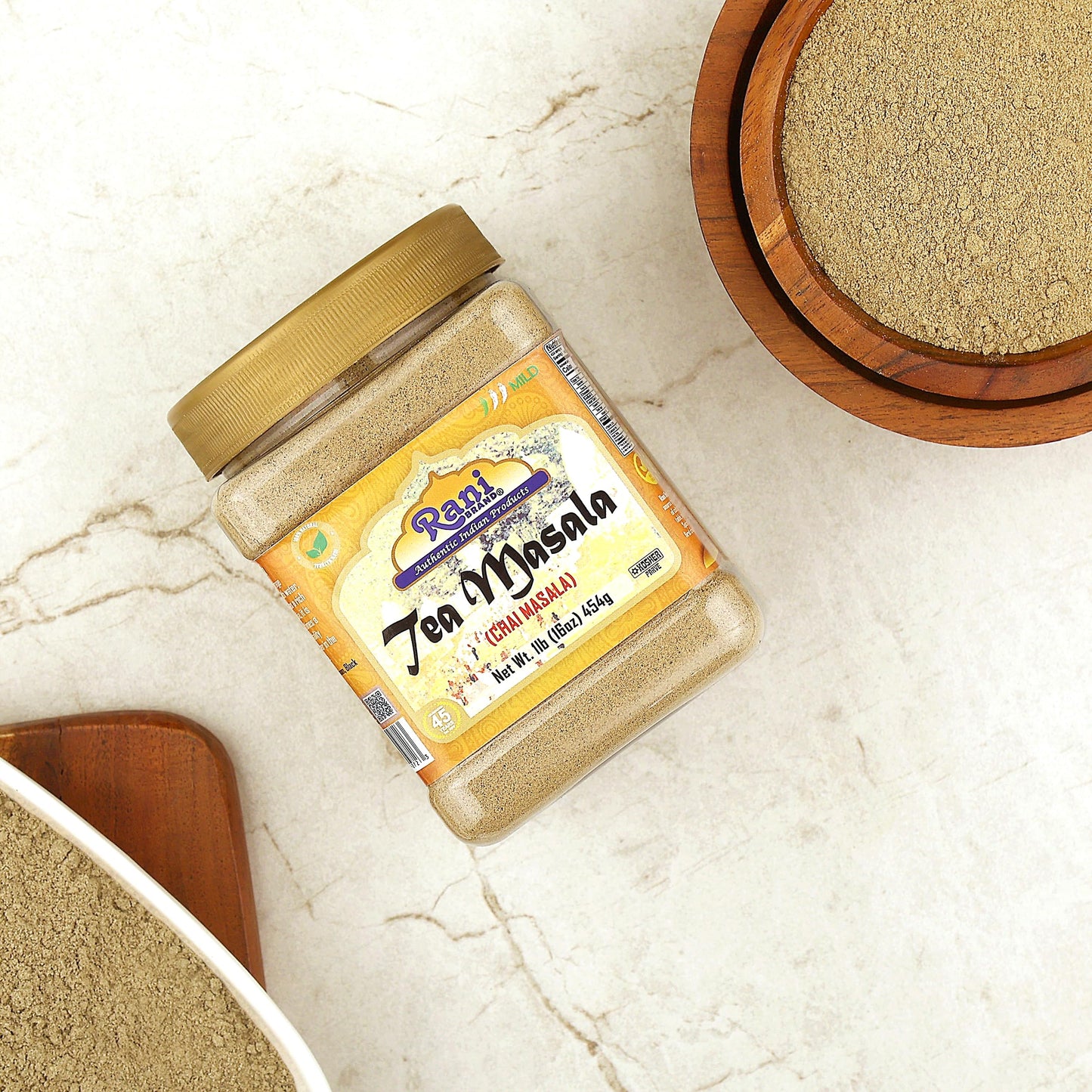Rani Tea (Chai) Masala Indian Spice Blend 16oz (1lb) 454g Bulk PET Jar ~ All Natural | Vegan | Gluten Friendly | Salt & Sugar Free | NON-GMO | No