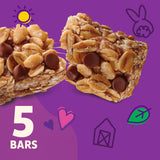 Annie's Chewy Granola Bars, Sunflower Butter Chocolate Chip, Organic Snacks, 5 Count, 4.45 oz