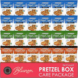 Pretzel Crisps Variety Pack - Bulk Assortment Snack Factory - Care Package Gift Box (24 Count)
