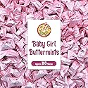 Baby Girl Buttermints - 100 Count - Pink Candy For Baby Shower - Baby Shower Candy - Perfect For Gender Reveal Parties, Hospital Goodie Bags, Welcome