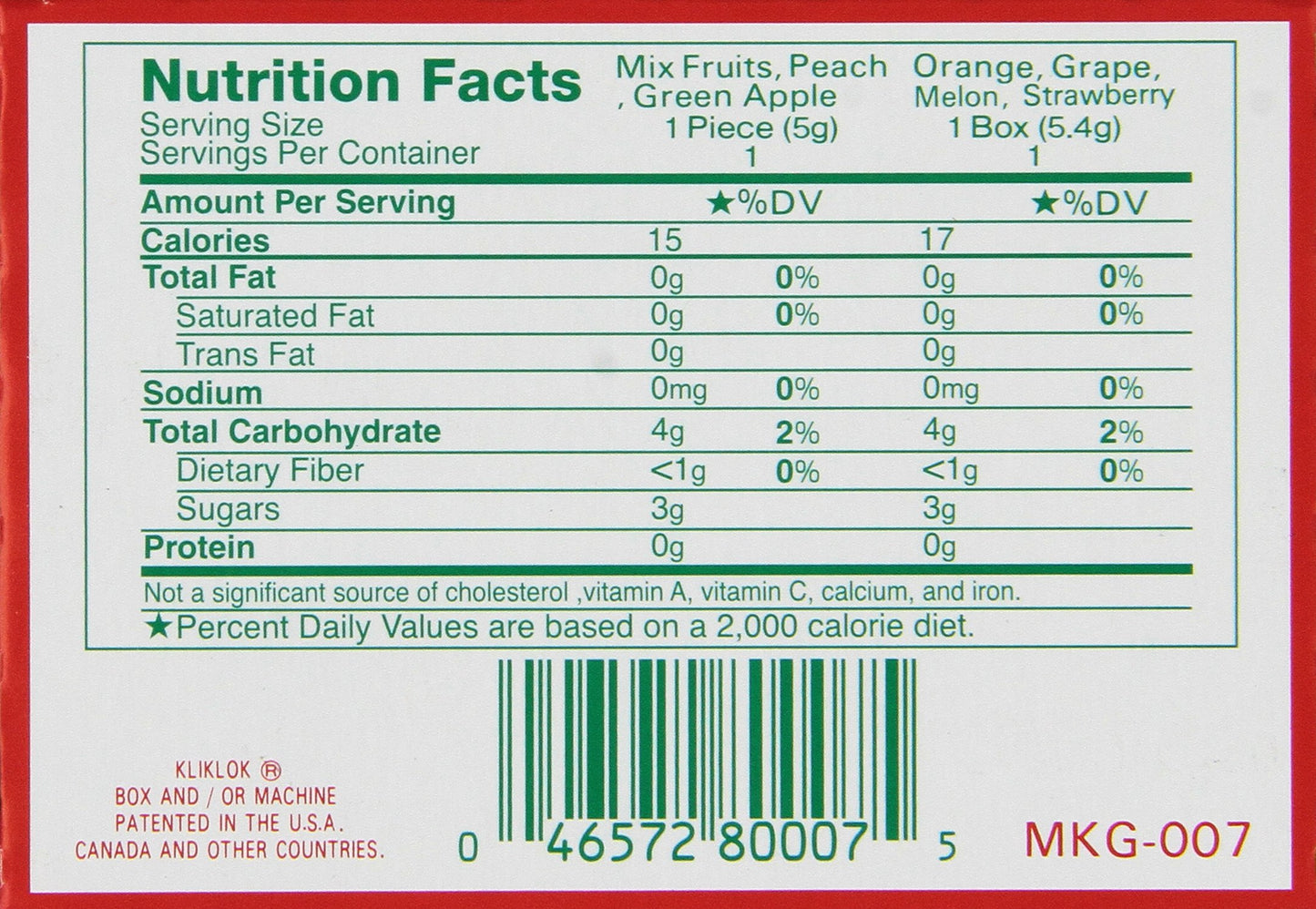 Marukawa Gum, 7-Count Packages (Pack of 15)