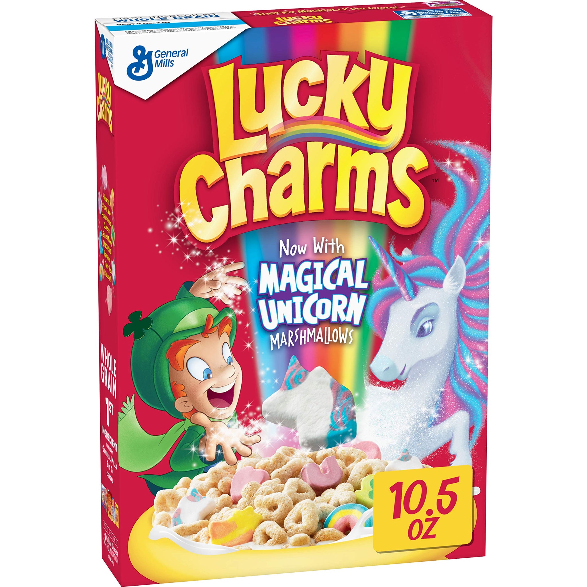 General Mills Cinnamon Toast Crunch, Honey Nut Cheerios and Lucky Charms Cereals