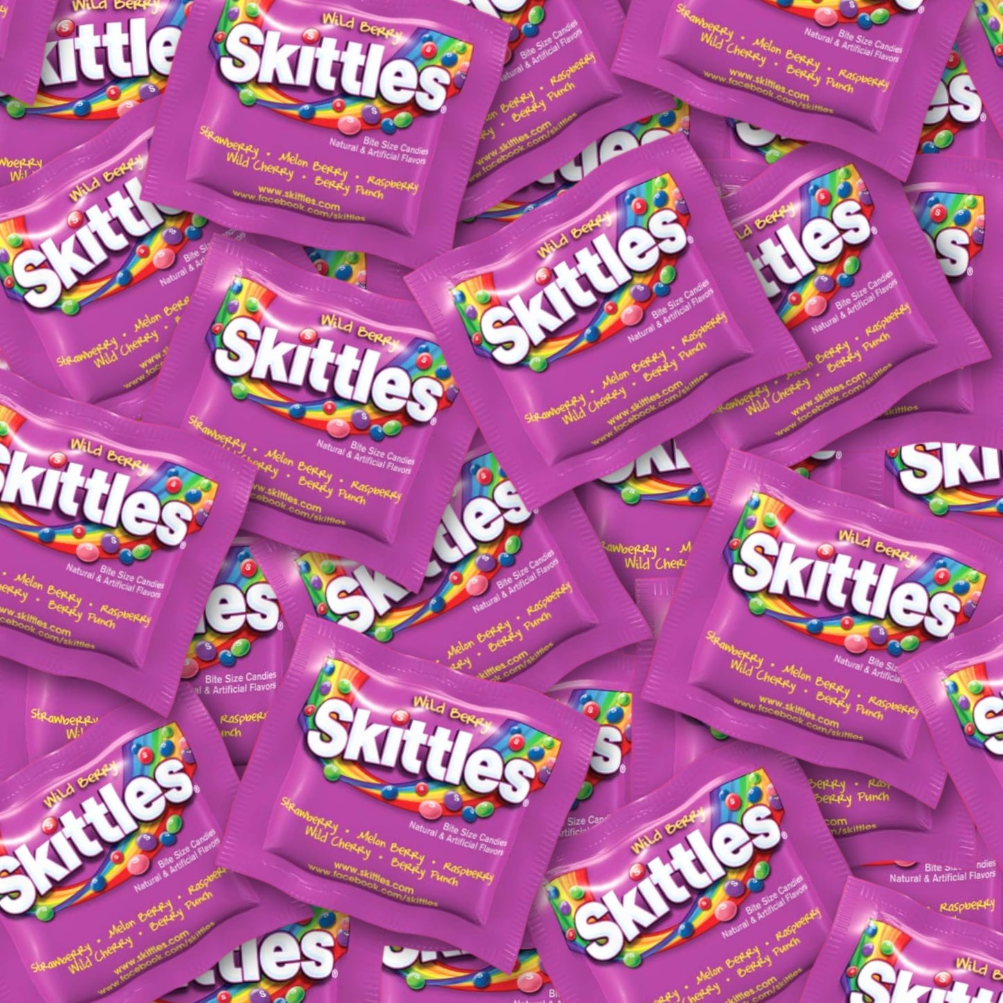 ASSORTIT X Skittles Collab Wild Berry Flavor Candy Coated Fruit Chew Fun Size 1 Lb Individually Wrapped Bulk Purple Party Assortment 25+ Bite Size