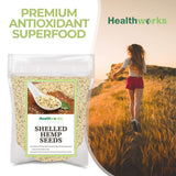 Healthworks Superfood Hemp Hearts, Shelled Hemp Seeds - 32 Oz / 2 Lbs - Canadian, Premium & All-Natural - Contains Omega 3 & 6, Fiber and Protein