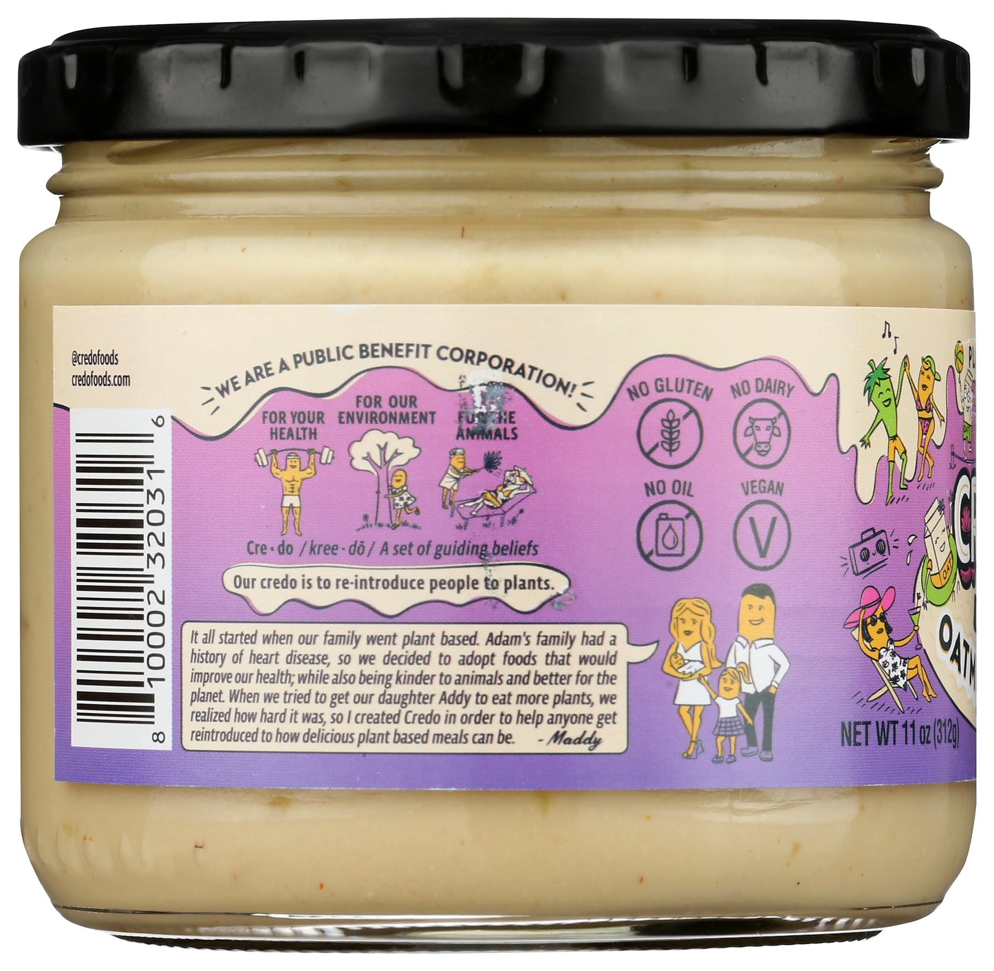 CREDO FOODS Oatmilk Queso Blanco, 11 OZ