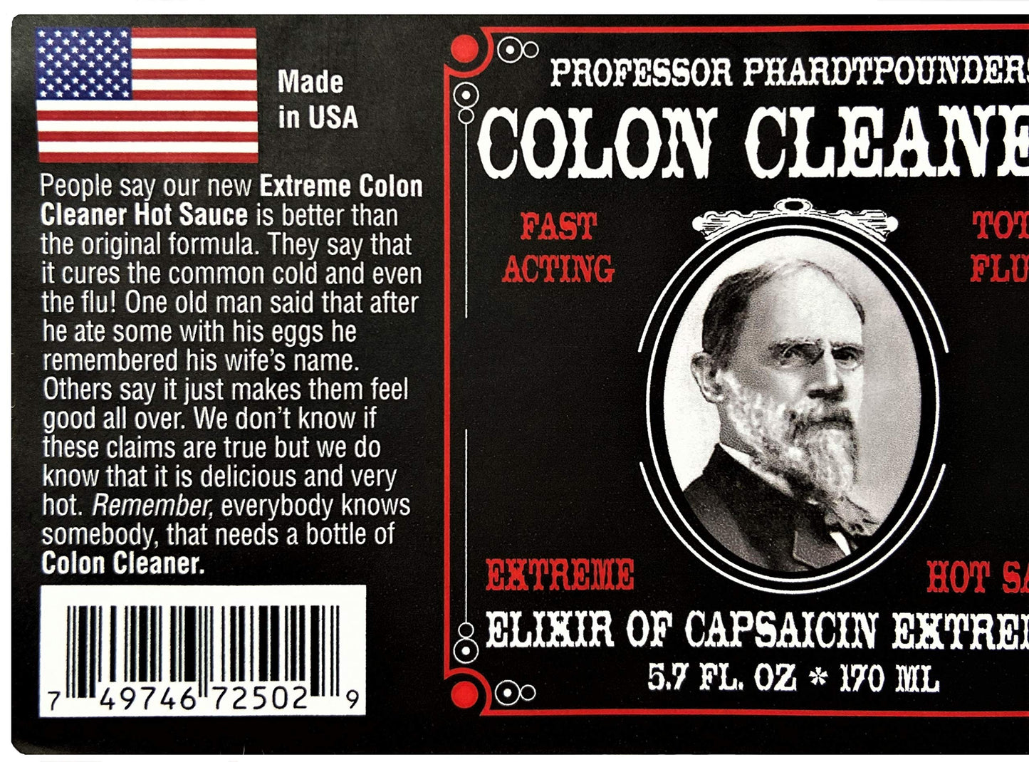 Colon Cleaner Hot Sauce EXTREME | Fast Acting - Total Flush | Mustard Style Hot Sauce