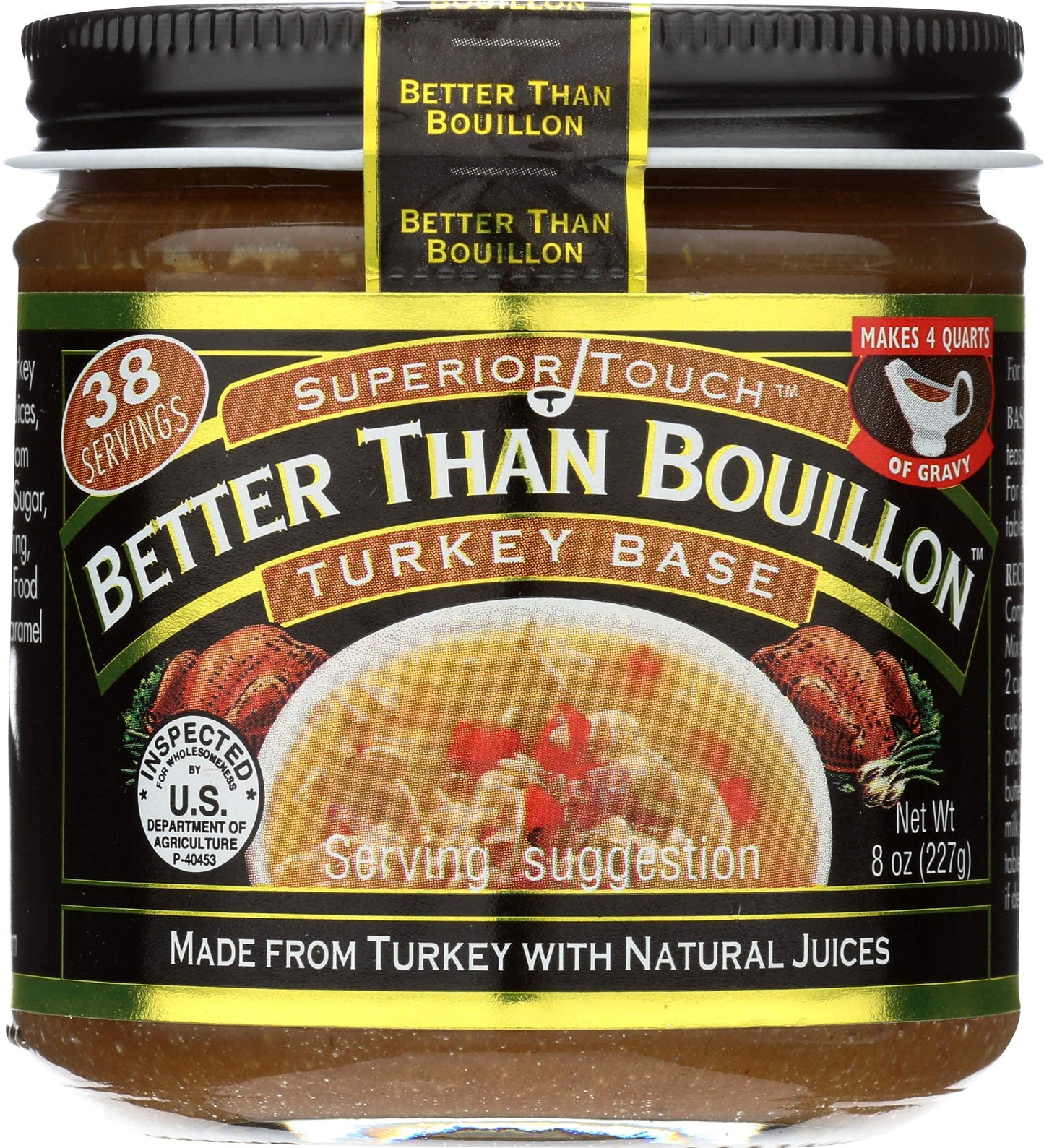 Better Than Bouillon Premium Turkey Base, Makes 38 Cups of Broth, 8 oz