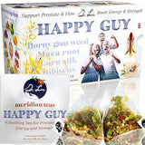 Dr. Lu’s Happy Tea for Guy | 100% Natural Energy Tea for Men | Supports Prostate, Vitality & Fertility | 11-Herb Blend with Maca, Corn Silk & Hibiscus