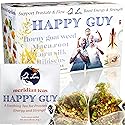 Dr. Lu’s Happy Tea for Guy | 100% Natural Energy Tea for Men | Supports Prostate, Vitality & Fertility | 11-Herb Blend with Maca, Corn Silk & Hibiscus