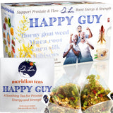 Dr. Lu’s Happy Tea for Guy | 100% Natural Energy Tea for Men | Supports Prostate, Vitality & Fertility | 11-Herb Blend with Maca, Corn Silk & Hibiscus