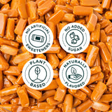 SmartSweets Caramel Candies, 1.6oz (Pack of 12), Creamy Candy with Low Sugar (1g), Low Calorie (140), Plant Based, Gluten Free, No Artificial Colors