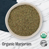 J Mac Botanicals Organic Marjoram (2 oz), dried herb, great for cooking and herbal tea