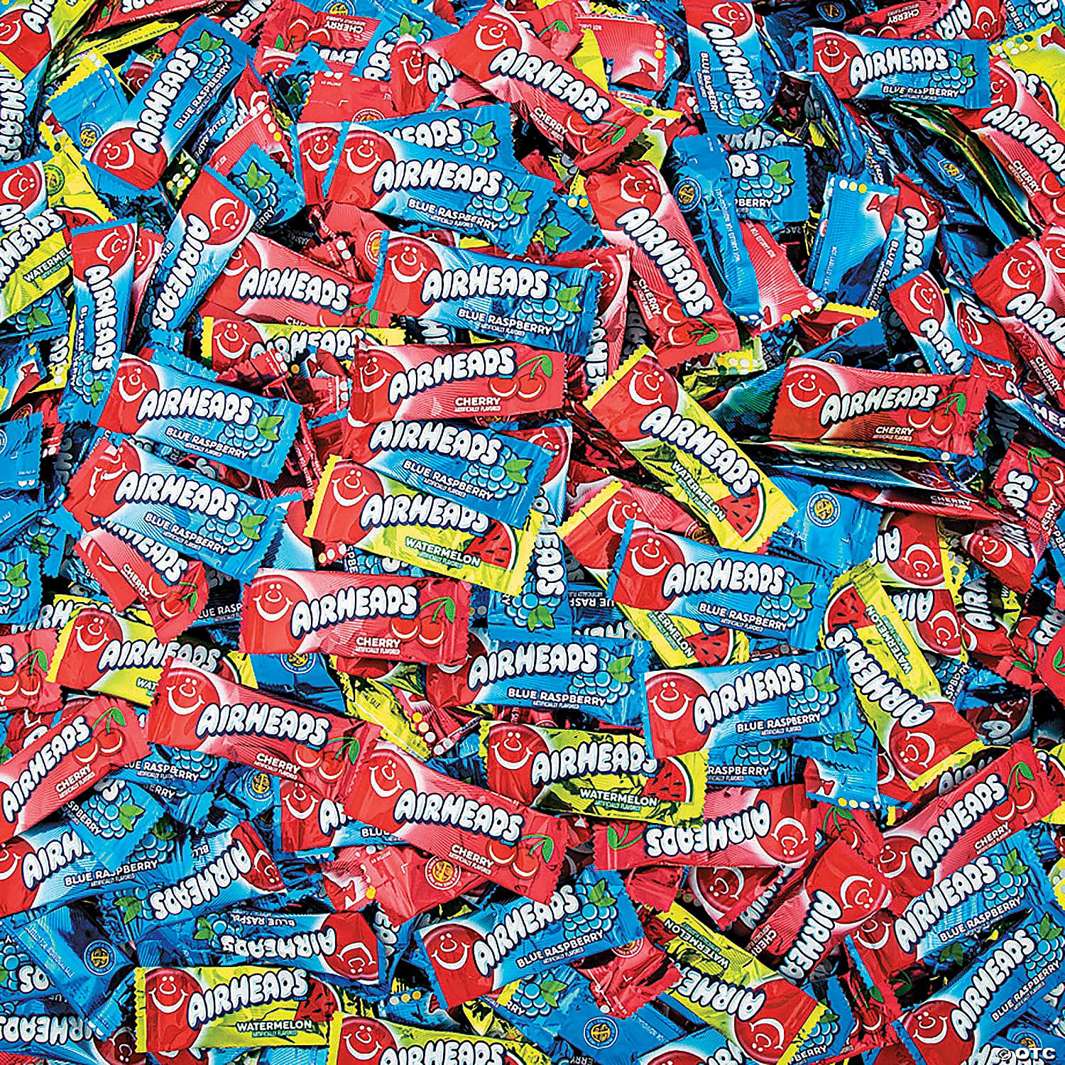 25 Lb. Bulk 1000 Pc. Air Heads Assorted Fruit-Flavored Mini Bars