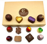 Chocolate Therapy by Sweet Remedies, Assorted Dark and Milk Gourmet Chocolate Collection. Truffle Box, 12 pc Decadent, Rich Assortment of truffles