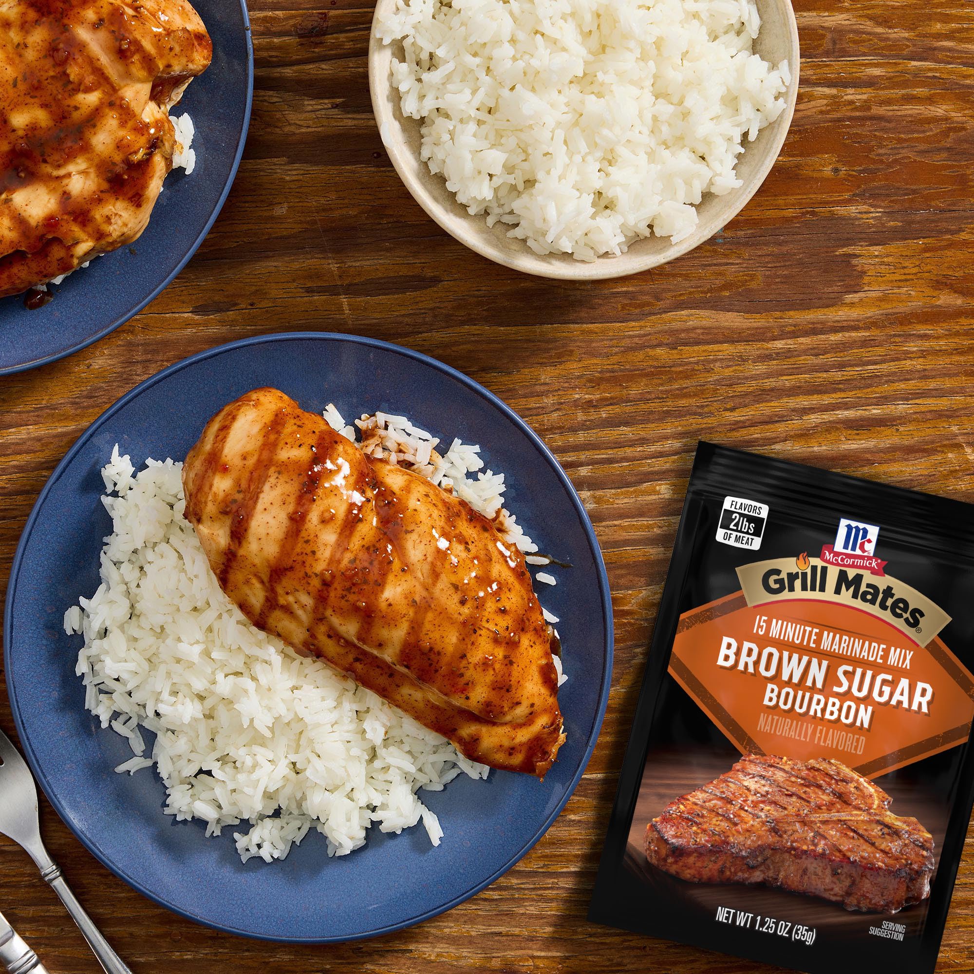 McCormick Brown Sugar Bourbon Marinade 1.25OZ (Pack of 24)
