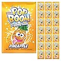 Pop Boom Popping Candy, Pineapple Flavor [24-Pack Display Box] - Lactose Free & OU Kosher