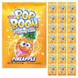 Pop Boom Popping Candy, Pineapple Flavor [24-Pack Display Box] - Lactose Free & OU Kosher