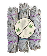 Natural Cannabis Smell Remover - 3 Sage Sticks Gives All-Natural Like Smell Not Suspicious Air Freshener Extreme Odor And Smoke Eliminator